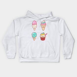 Ice Cream Emoji Medley #1 Kids Hoodie